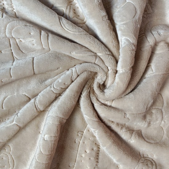 Embossed flannel, lion Embossed flannel, lion