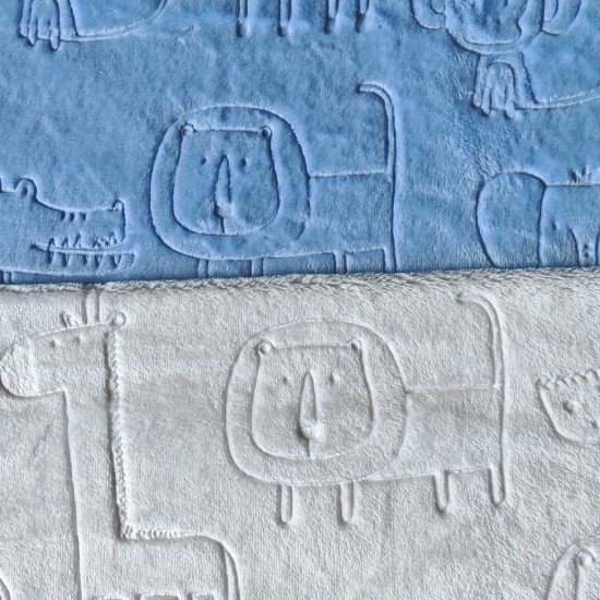 Embossed flannel, lion Embossed flannel, lion